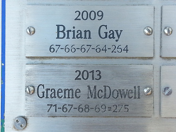 Graeme McDowell's 2013 Heritage winning tally.