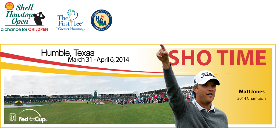 Matt Jones proudly appearing on the Shell Houston Open website