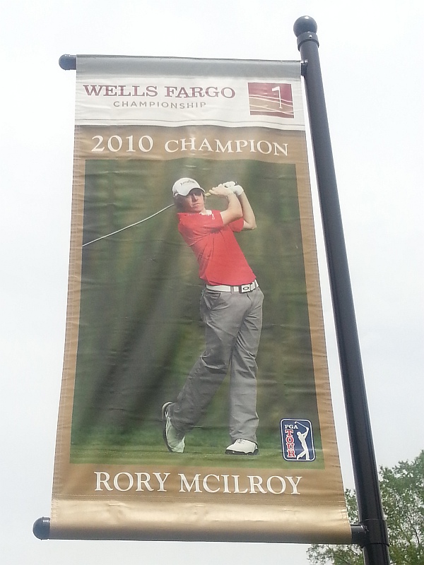Rory McIlroy former champion banner