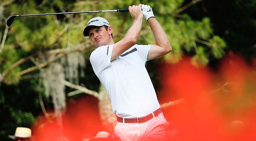 Justin Rose in action during the final round after having a two-stroke third round penalty turned around.  (Photo - www.pgatour.com)