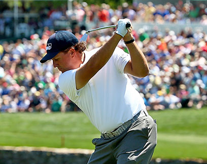 For a second Saturday this year Phil Mickelson shoots a 63 to be in contention and this time the 2014 Wells Fargo Championship.  (Photo - www.pgatour.com)