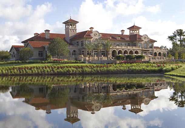 The stunning TPC Sawgrass clubhouse that has been built since 1988.
