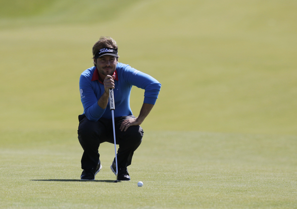 Victor Dubuisson (FRA) on the 7th green during Friday's Round 2 of the 2014 Nordea Masters held at the PGA of Sweden National Lakes Course, Malmo, Sweden.30th May 2014. Picture: Eoin Clarke www.golffile.ie