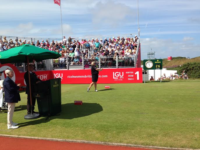 Dame Laura Davies tees off to Ricoh Women's British Open fit for a Queen.
