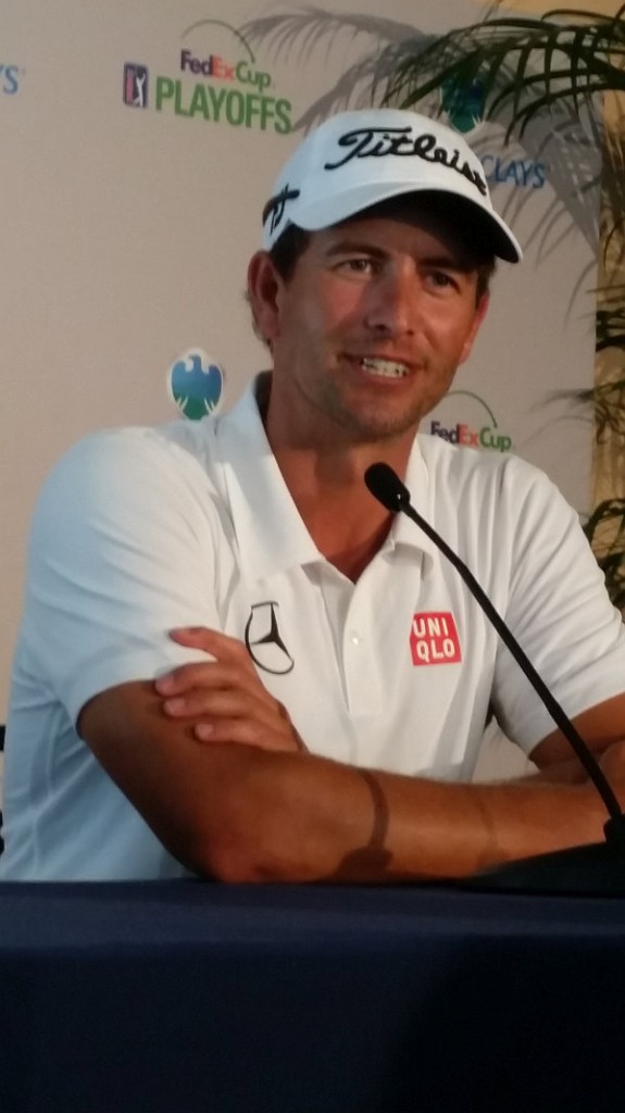 Adam Scott confirms he will contest 2014 Australian Open but will tee up with a chip on his shoulder after letting slip victory in 2013.  (Photo - www.golfbytourmiss.com)