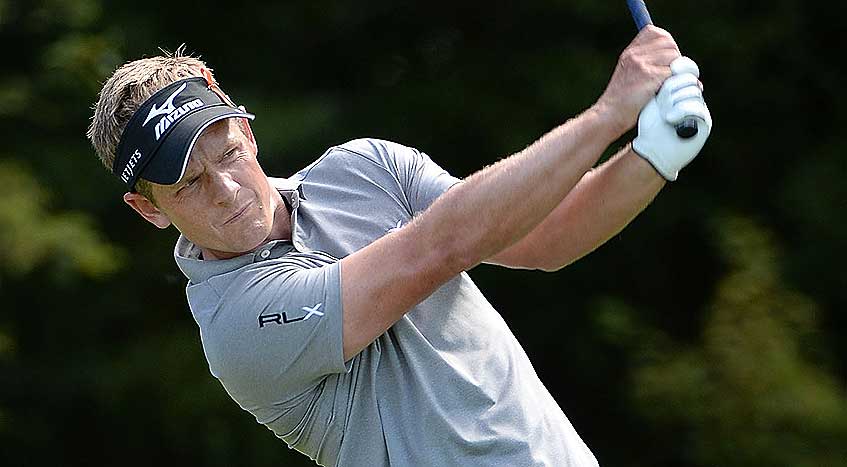 Luke Donald shoots 69 day one 2014 TPC Boston as he looks for a Gleneagles 'wildcard' pick. (Photo - www.pgatour.com)
