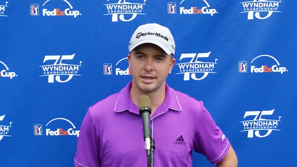 Scotland's Martin Laird boosts his goal of qualifying for the FedEx Cup Play Off Series with a best round of the season in posting a five under par 65 one day one of the $US 5.3m Wyndham Championship. (Photo - www.golfbytourmiss.com)