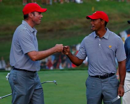 Matt Kuchar and Tiger Woods combined to be unbeaten in last year's Presidents Cup but a year later there's Ryder Cup uncertainty surrounding both golfers.