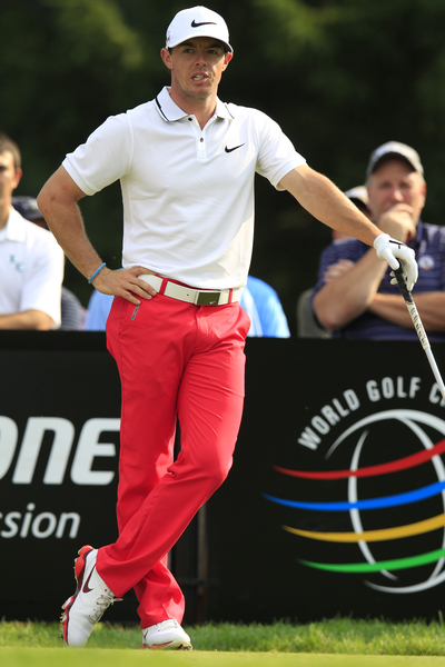 A penny for Rory McIlroy's thoughts & no doubt thinking about cutting into Sergio Garcia's lead. (Photo - Eoin Clarke/www.golffile.ie)