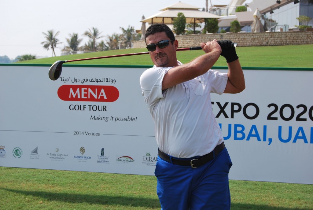 Moroccan Amine Joudar just one shot from the on day one of the MENA Tour's Dubai Creek Open.