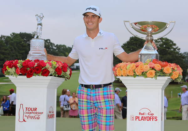 American Billy Horschel scoops up the FedEx Cup  and Tour Championship trophy but it will be Rory McIlroy winning all the end-of-season awards. (Photo - kenneth e. dennis/kendennisphoto.com)