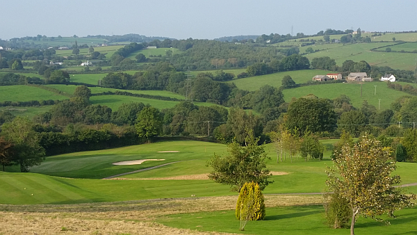 The superb view from the side of the second tee at Green Meadow.