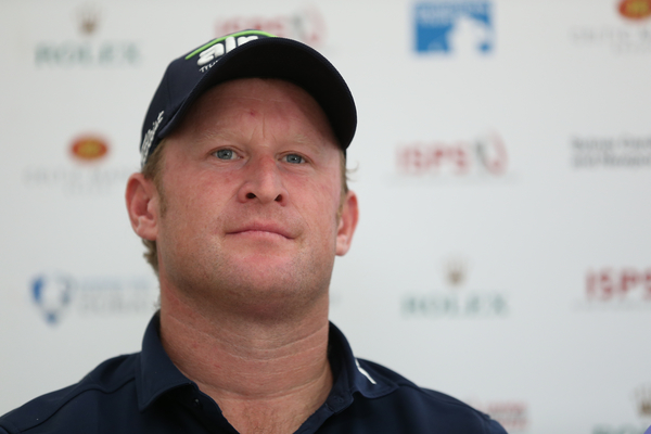 Jamie Donaldson (WAL) during the Media Interviews ahead of the ISPS Handa Wales Open 2014 from the Celtic Manor Resort, Newport, South Wales. Picture: David Lloyd / www.golffile.ie