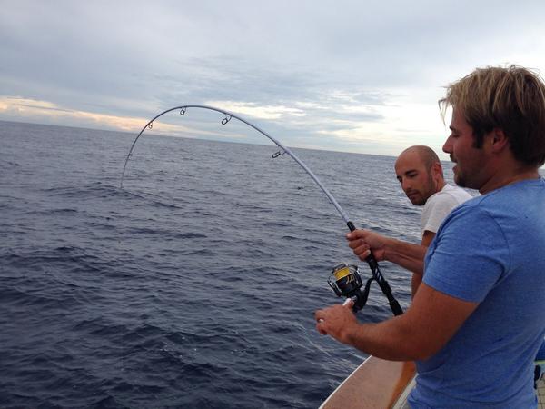 Ryder Cup rookie Victor Dubuisson spends last week fishing off the French coast and now looking to land a big USA fish this week at Gleneagles. (Photo - Victor Dubuisson)