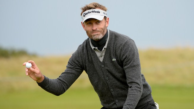 Frenchman Raphael Jacquelin birdies the last to take a one shot lead into day three of the 2014 Alfred Dunhill Links Championship. (Photo - www.europeantour.com)