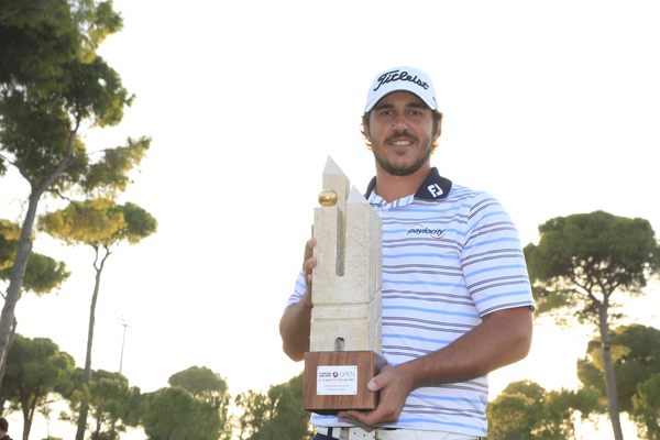 Brooks Koepka wins the 2014 Turkish Airlines Open. (Photo - Fran Caffrey/www.golffile.ie)