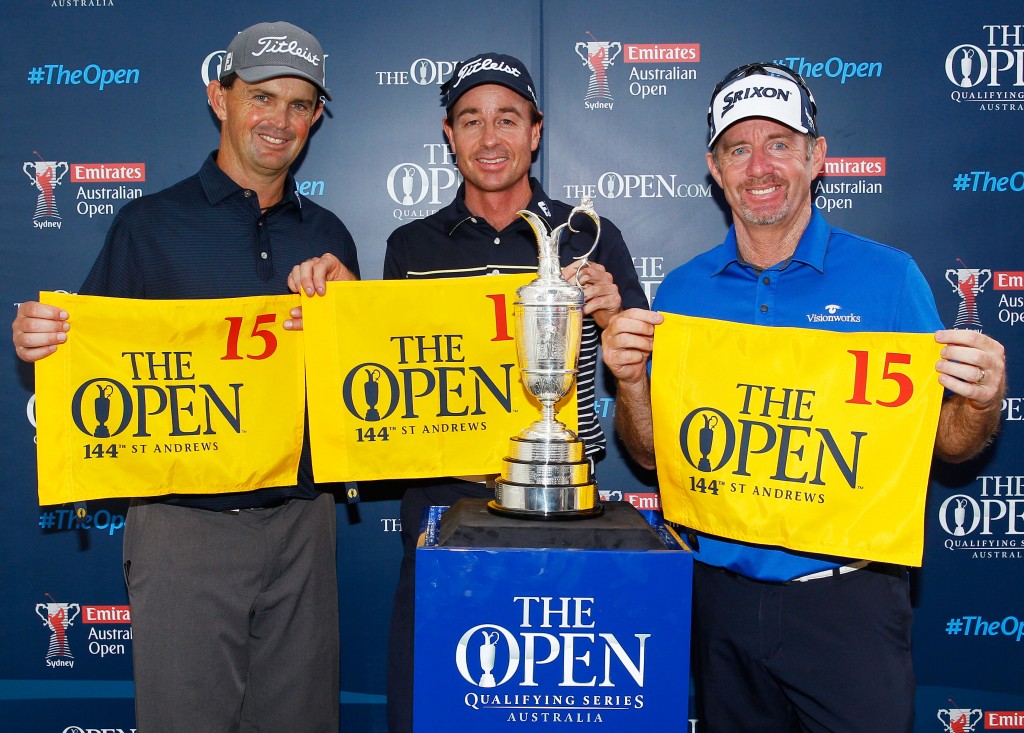 The Aussie trio of Greg Chambers, Brett Rumford and Rod Pampling are heading to the 2015 Open Championship.  (Photo - R & A)