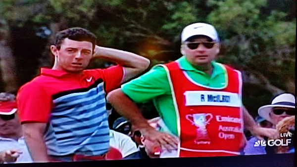 McIlroy and his caddy end the year in Sydney with a disappointing defence of his Australian Open title.