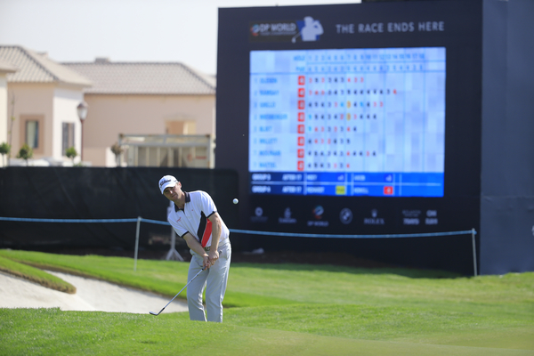 Michael Hoey on route to a one over par 73. (Photo - Fran Caffrey/www.golffile.ie)