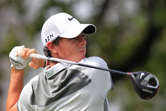Rory McIlroy practicing on the Australian Club course ahead of this week's defence of his Emirates Australian Open title. (Photo - Anthony Powter/www.golfgrinder.com)