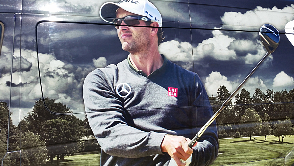 Adam Scott - Up Close & Personal on Mercedes Van.