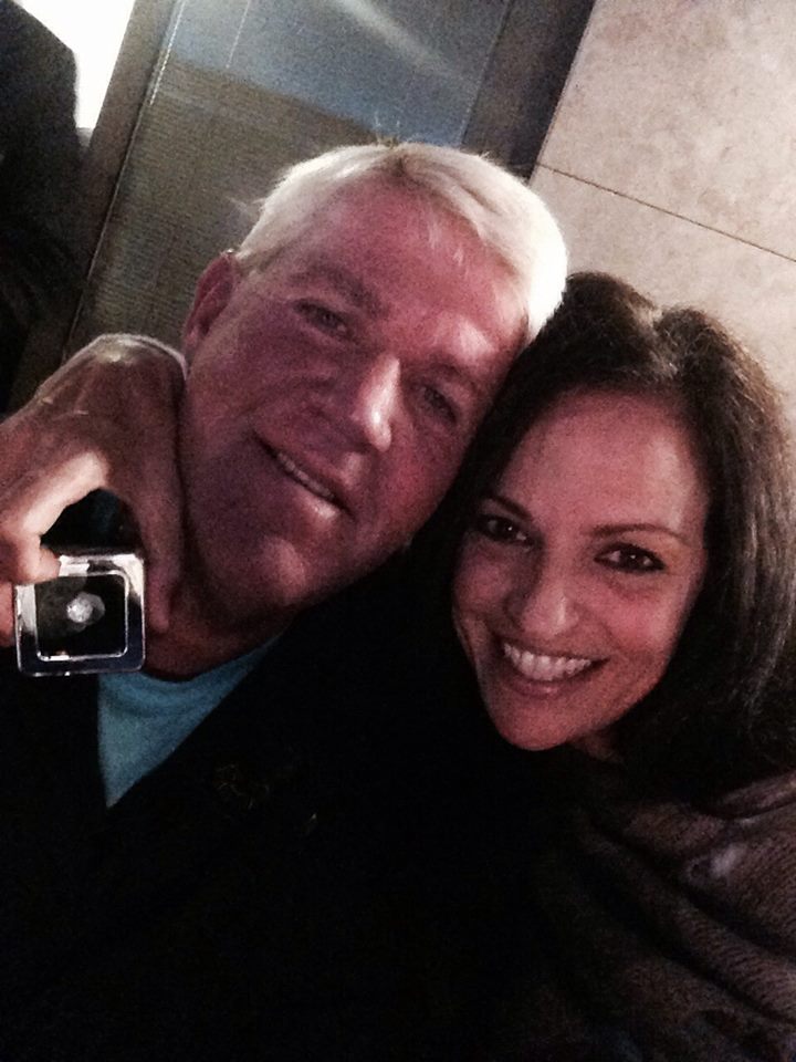 John Daly gets a 'Yes' after proposing to Anna Cladakis.