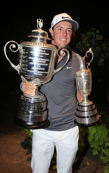 Victories in The Open and PGA Championship help see Rory McIlroy named AGW 'Golfer of the Year' . Exclusive photo - Eoin Clarke/www.golffile.ie)