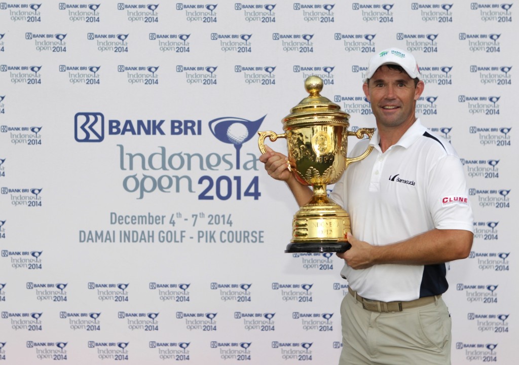 Padraig Harrington wins for a 28th time in his career and in a 14th different country.