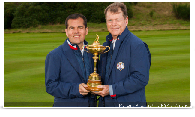 Tom Watson and New PGA President Derek Sprague.
