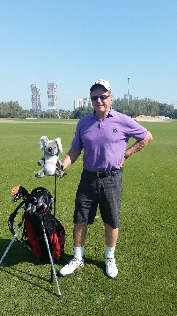 Bernie on Academy Course at Doha GC