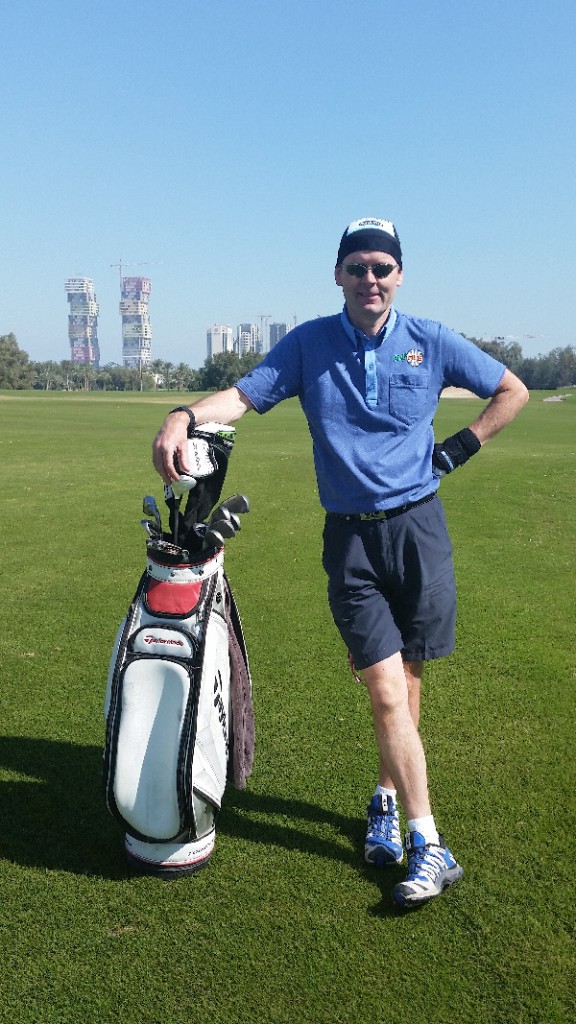 Eoin Clarke on the Academy Course at Doha GC.