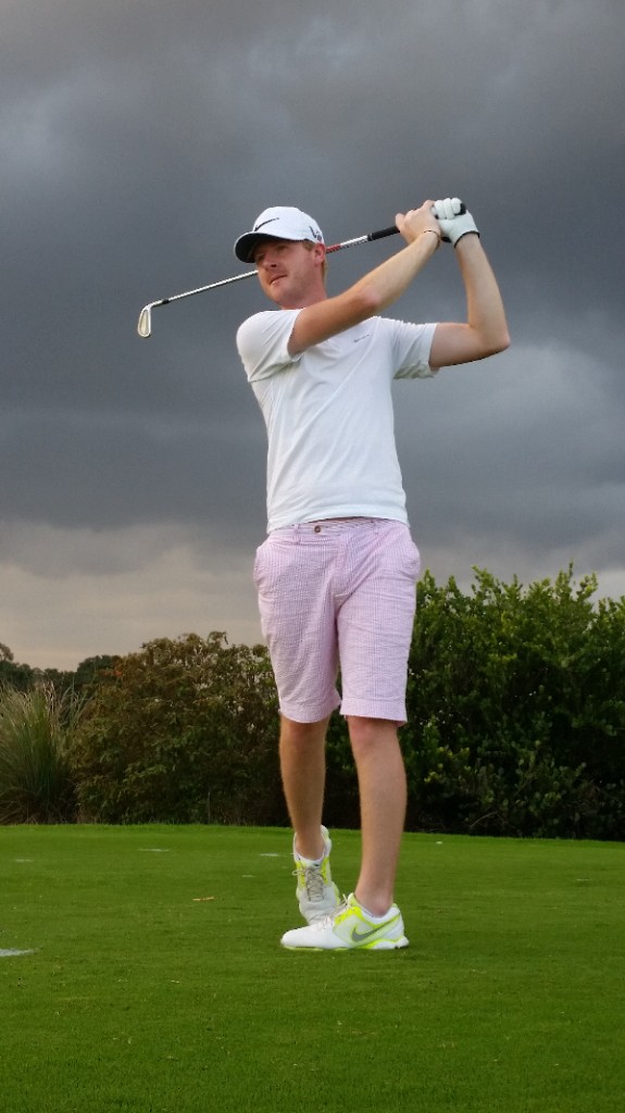 Josh Waters on the tee at the Osprey Point Golf Club, Boca Raton, FloridaJosh Waters on the tee at the Osprey Point Golf Club, Boca Raton, Florida.  (Photo - www.golfbytourmiss.com)