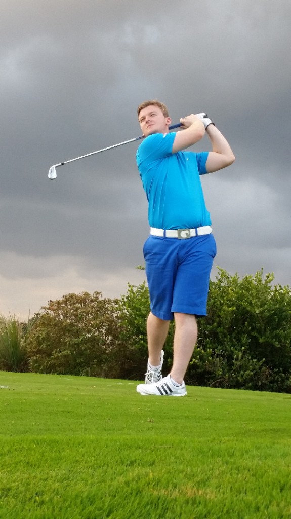 Mark Brailey on  the tee at Osprey Point Golf Club, Boca Raton, Florida