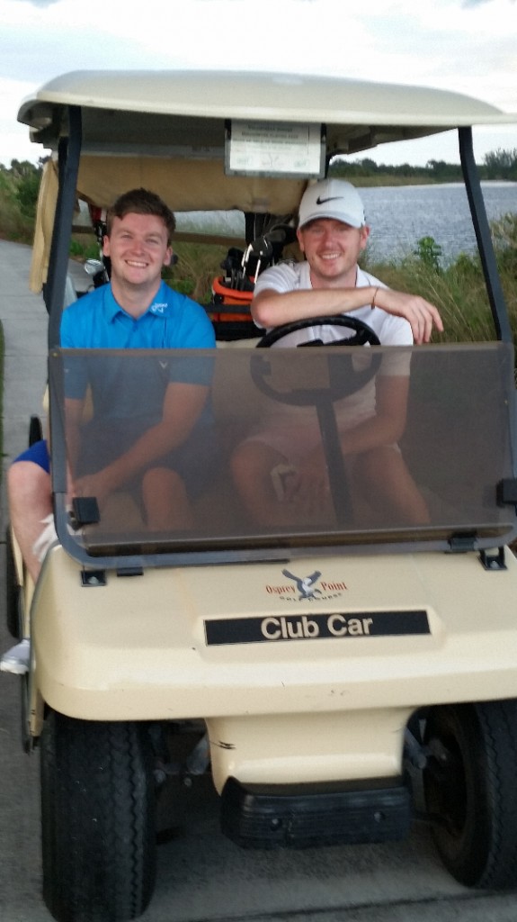 Mark and Josh - Osprey Point Golf Club, Boca Raton, Florida.