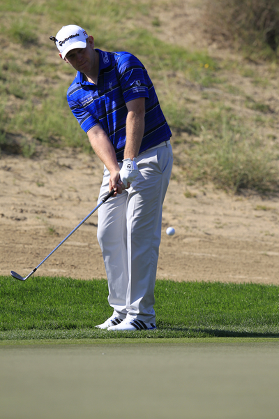 Double Dubai Desert Classic winner Stephen Gallacher right in the thick of the first day action with a 66 in the Omega Dubai Desert Classic.  (Photo - Eoin Clarke/www.golffile.ie0