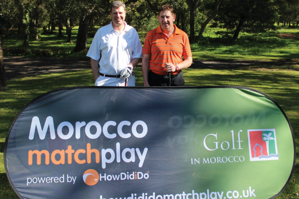 Ian Cook (left) 2015 Morocco Match-Play winner and with two-time former winner Chris Wall, from Middlesbrough (right).