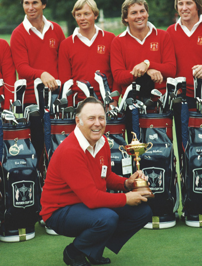 Billy Casper and his victorious 1979 USA Ryder Cup team.