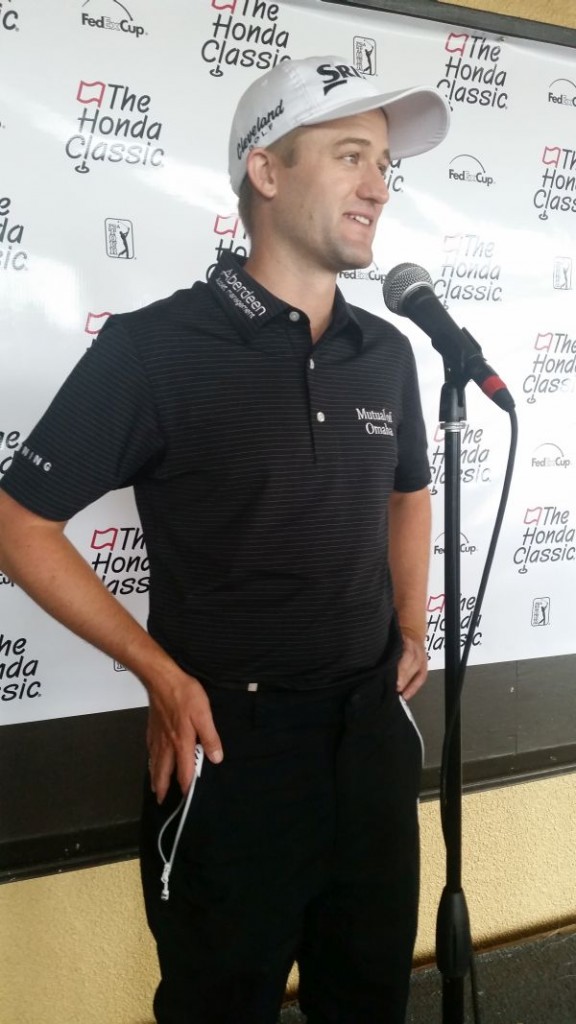 Russell Knox could have easily sung 'When the going gets tough, the tough get going' after moving to three under par on day two of the 2015 Honda Classic. (Photo - www.golfbytourmiss.com)