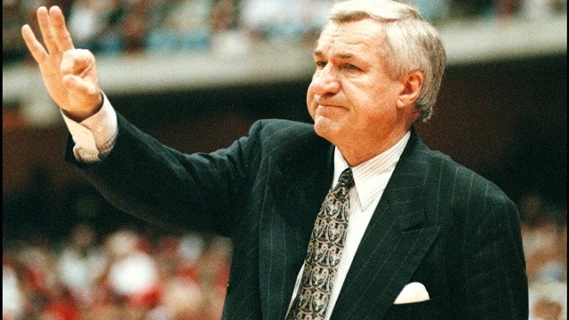 The late Dean Smith and former Head Basketball coach of the University of North Carolina.