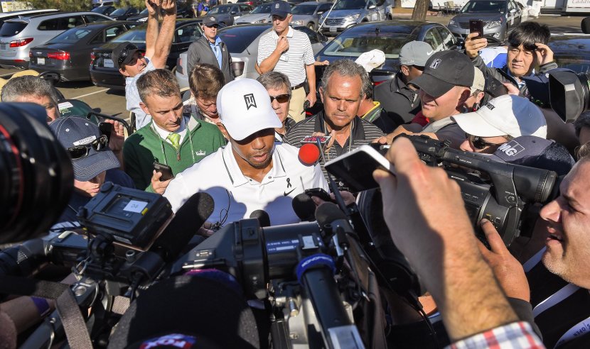 Tiger Woods talks about his back injury - 2015 Farmers Insurance