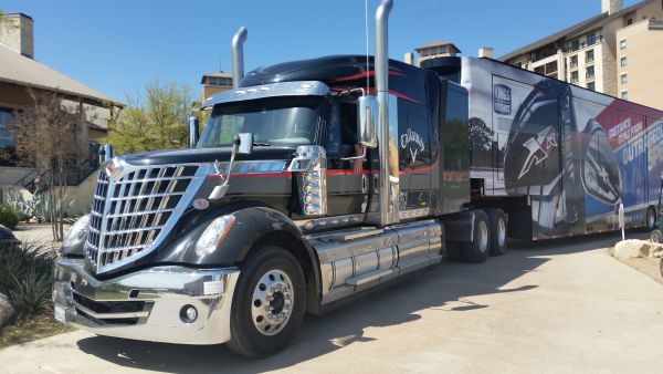 Callaway's state-of-the-art mobile workshop and equipment truck leaving TPC San Antonio and bound for the Shell Houston Open.