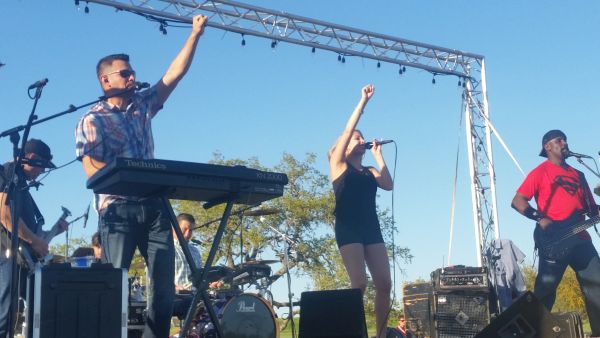 E 7 band rocking the Valero Texas Open.