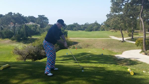 Joe Duddy gets the 2015 Bushnell/Odyssely Lisbon Challenge under way.