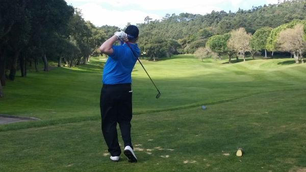 Stitch sends one down the 1st on day 3 at Penha Longa.