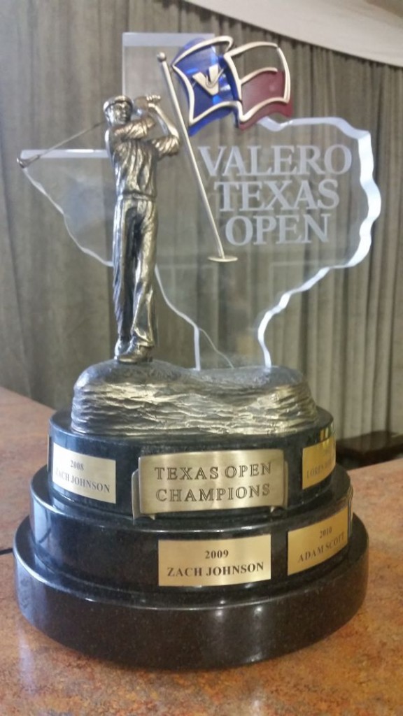 The Valero Texas Open trophy