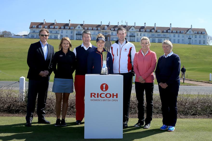 2015 Ricoh Women's British Open stars gather for a photo call ahead in front of the stunning Trump Turnberry.