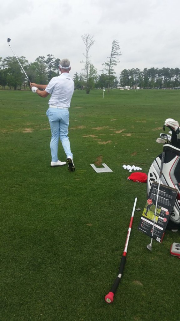 Darren Clarke working on his game ahead of the opening round of the Shell Houston Open.  (Photo - www.golfbytourmiss.com)