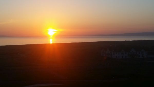 Sunset over Trump Turnberry.