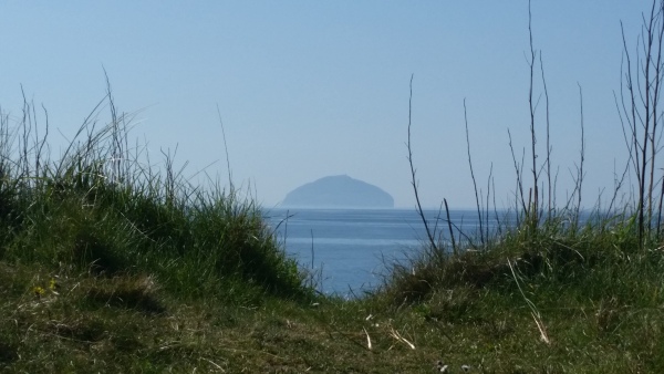 The Ailsa Craig located 11 miles off the coast.