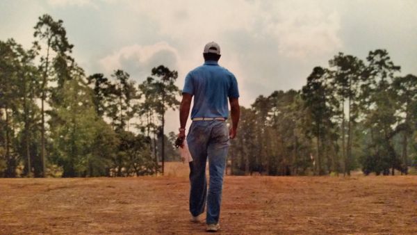 Tiger Woods on site at BlueJack National. (Photo - BlueJack National)
